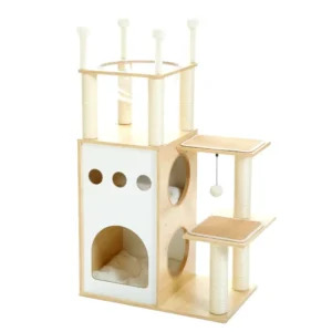 Arbre a chat en bois design modele