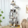 Grand arbre a chat pas cher gris maison