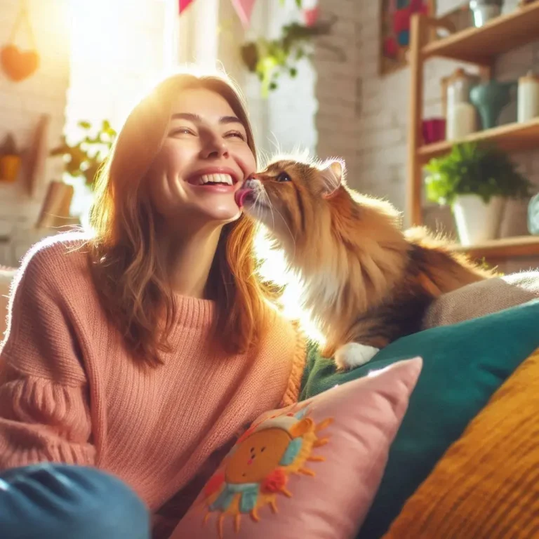 Pourquoi mon chat me lèche t il